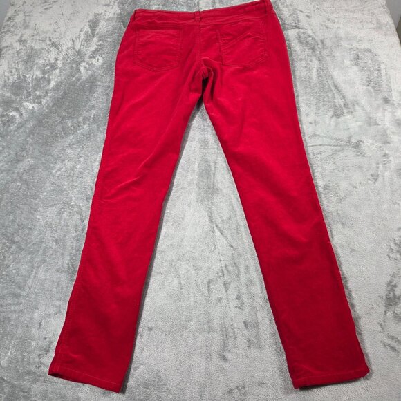Tripp NYC Pants Womens Juniors 15 Red Corduroy 34" Waist Skinny Rave Punk Goth - Picture 5 of 10